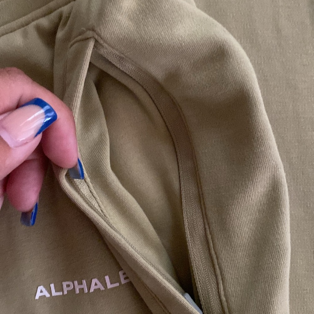 Alphalete Green Joggers High Waist Performance Fit - Picture 6 of 8